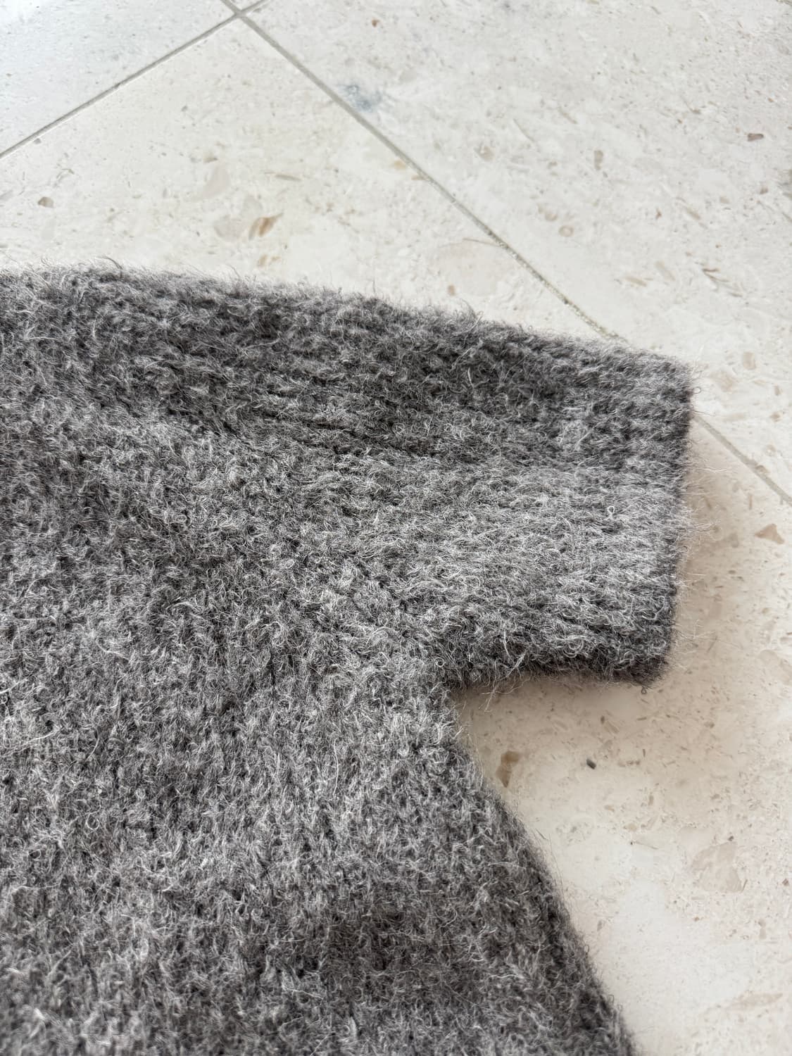 아워레가시 Our Legacy 슈렁큰 니트 가디건 32 그레이 상품이미지5