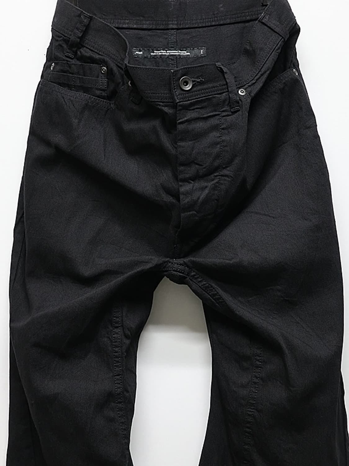 새상품 율리우스 8oz 와이드데님 트라우저 블랙 2/3사이즈 상품이미지2