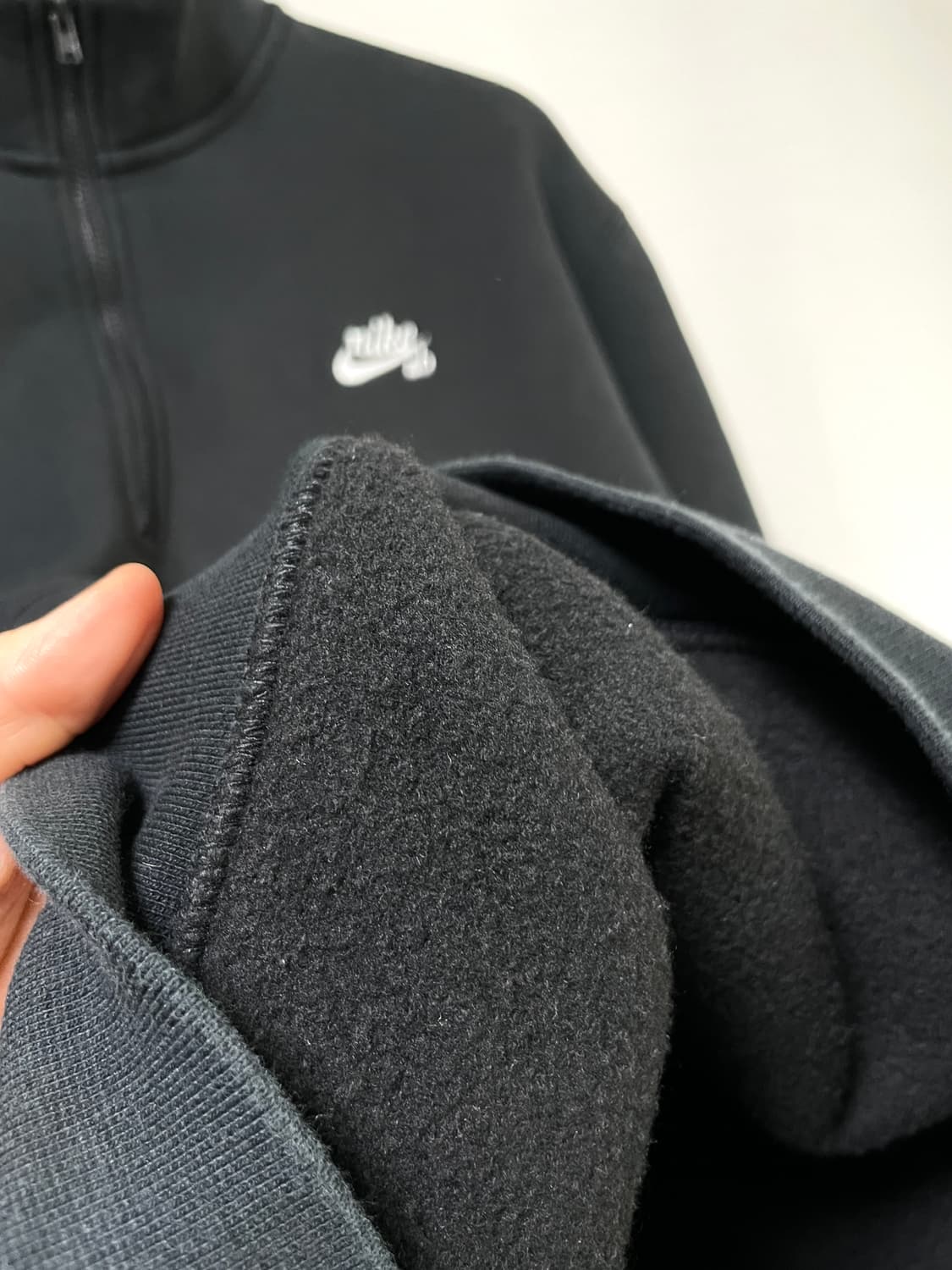 나이키sb 남녀공용 반집업 기모 맨투맨 L _ 블랙 상품이미지9