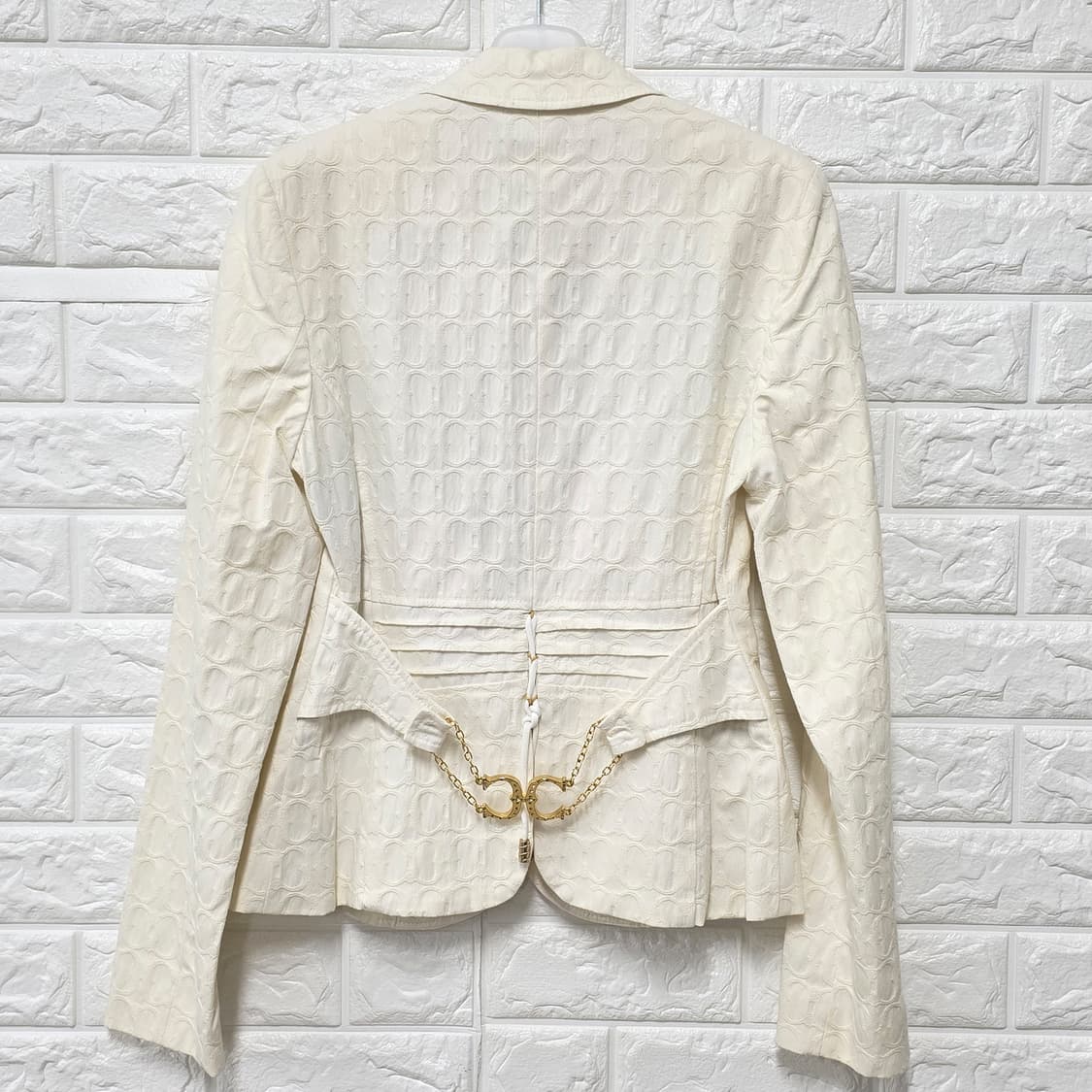 택포)M 로베르토 카발리 Roberto Cavalli 아이보리 블레이저  상품이미지4