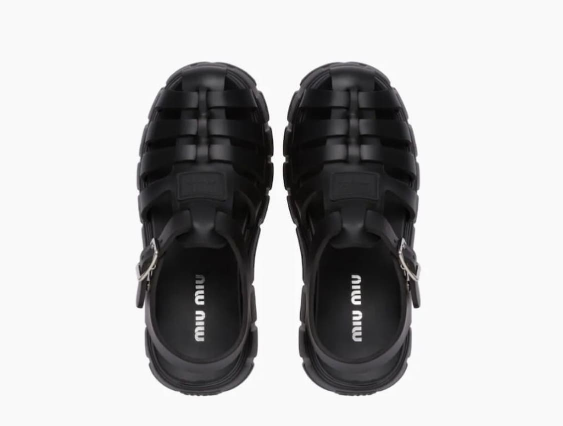 Miumiu 플랫폼 샌들 상품이미지2