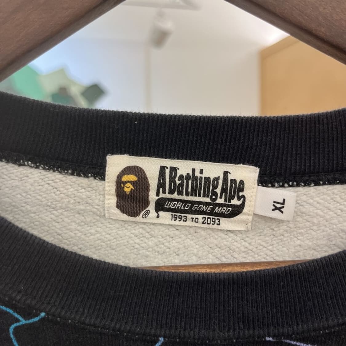 베이프 AAPE 스트릿 펑크 사이드지퍼 레인보우 맨투맨 XL C09867 상품이미지5