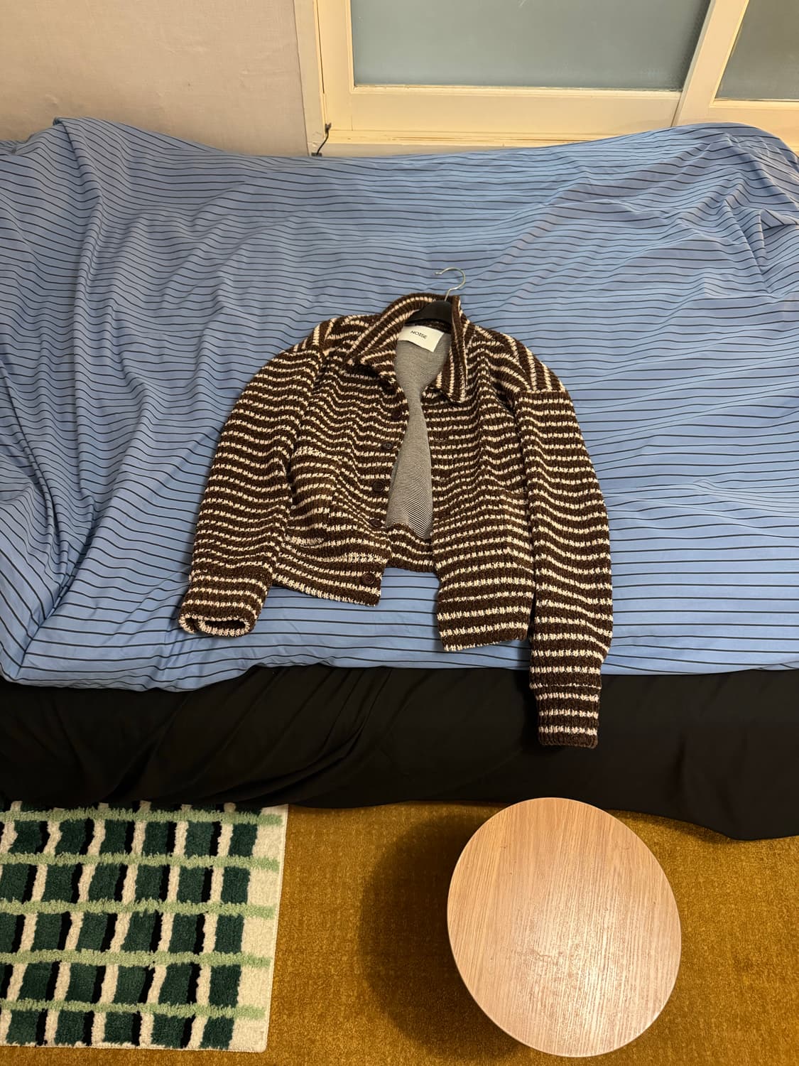 노이즈 스트라이프 카라니트(m) 상품이미지3