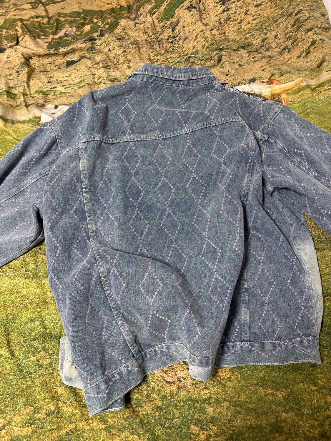 에스닉 빈티지 청자켓.  상품이미지2