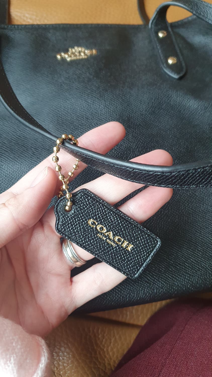 코치 블랙 레더 숄더백 토트백 쇼퍼백 상품이미지7