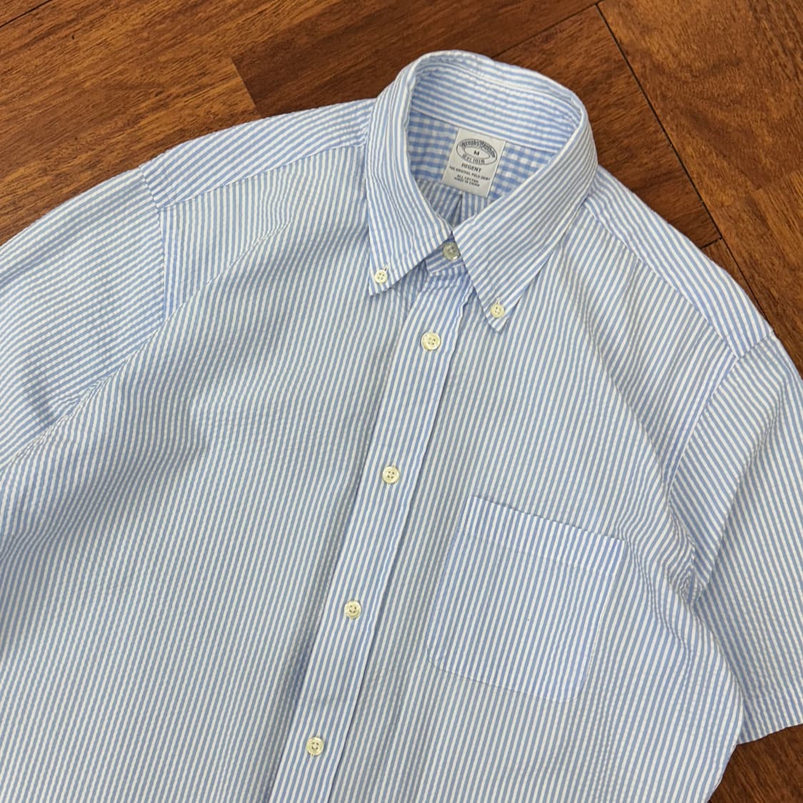 M 브룩스브라더스 시어서커 반팔 남방 셔츠  상품이미지3