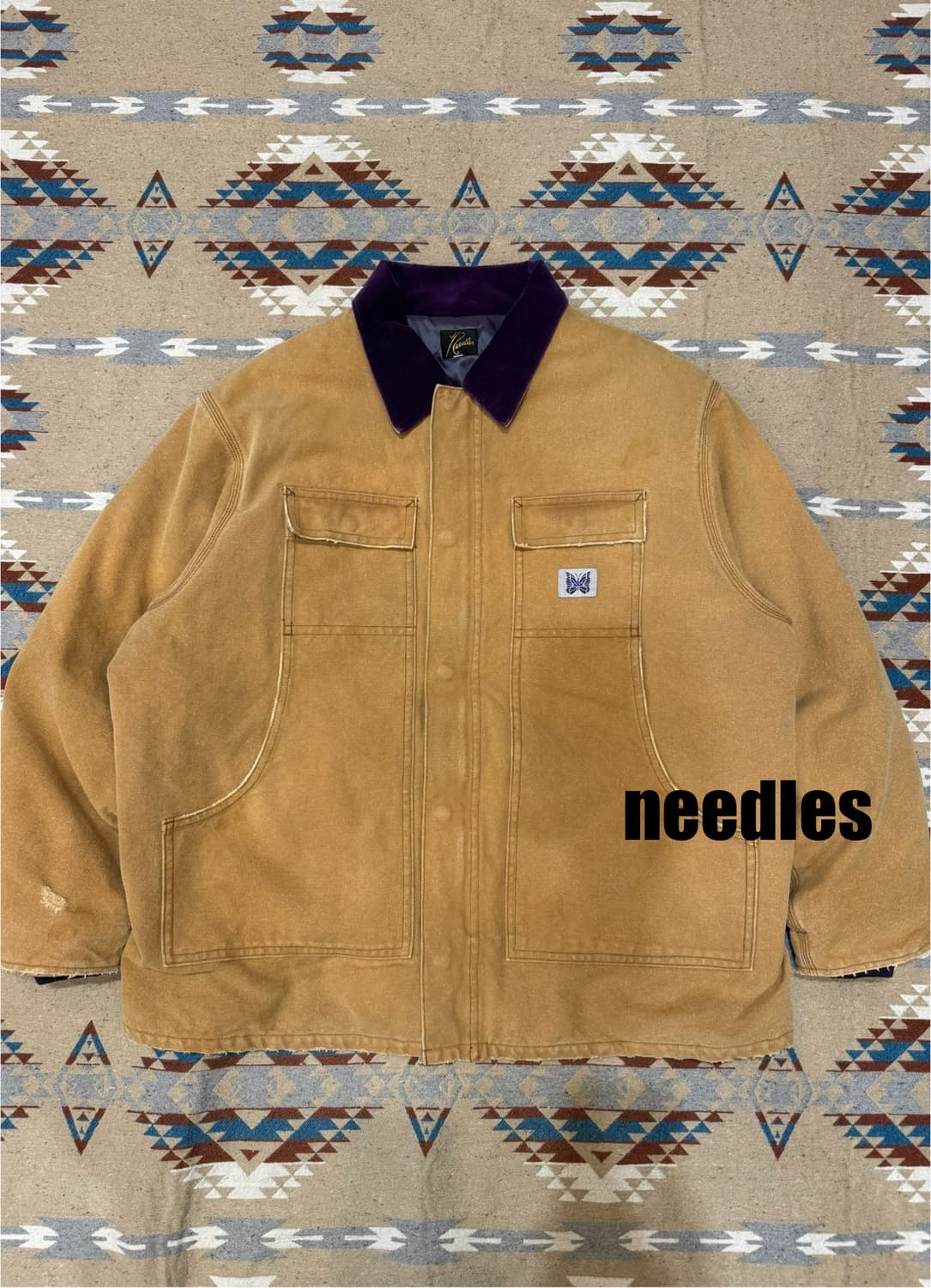 [M][105] 니들스 16oz 코튼 캠버스 럼버잭 브라운 상품이미지1