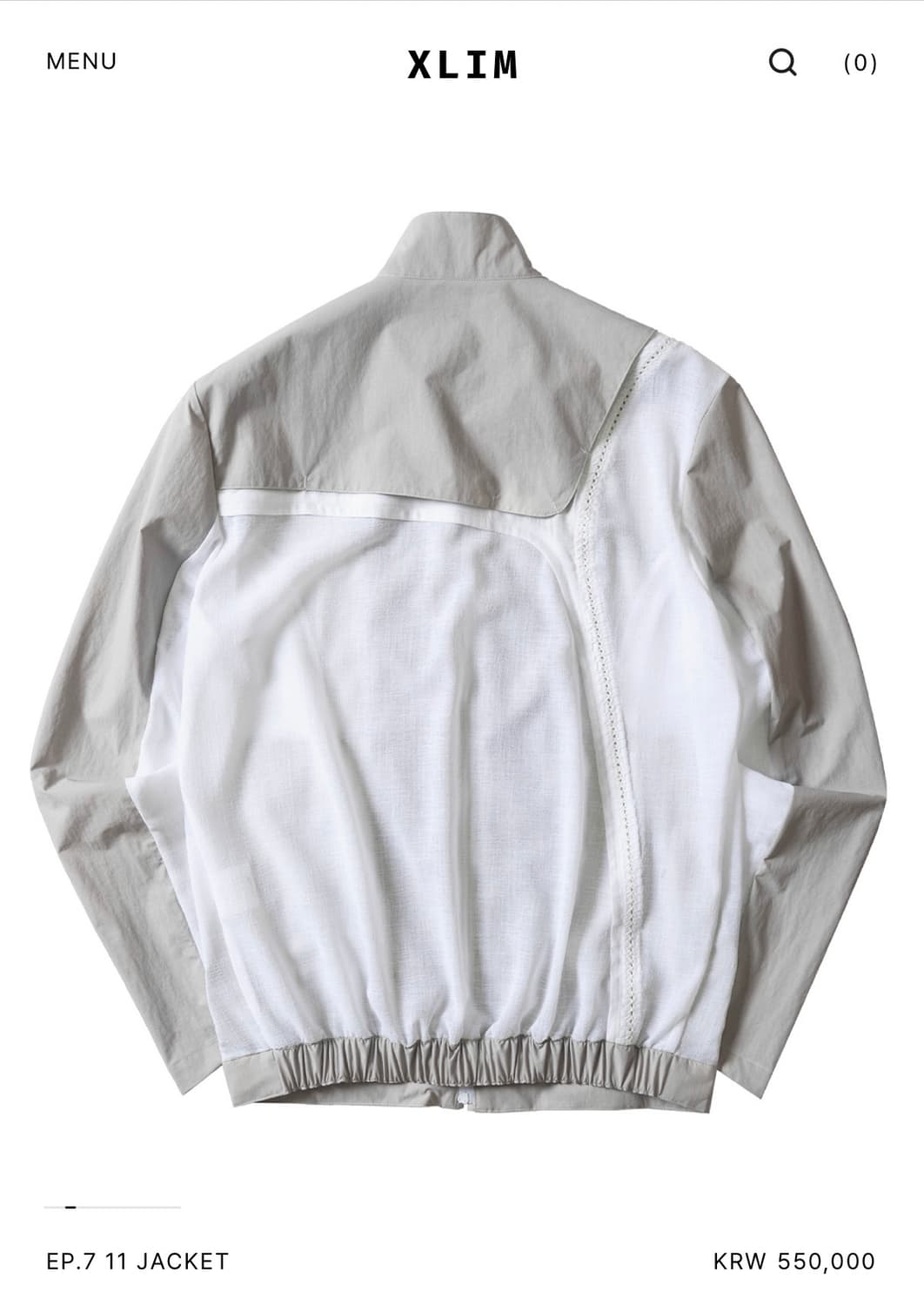 [M] XLIM EP7 11 자켓 라이트그레이 상품이미지2