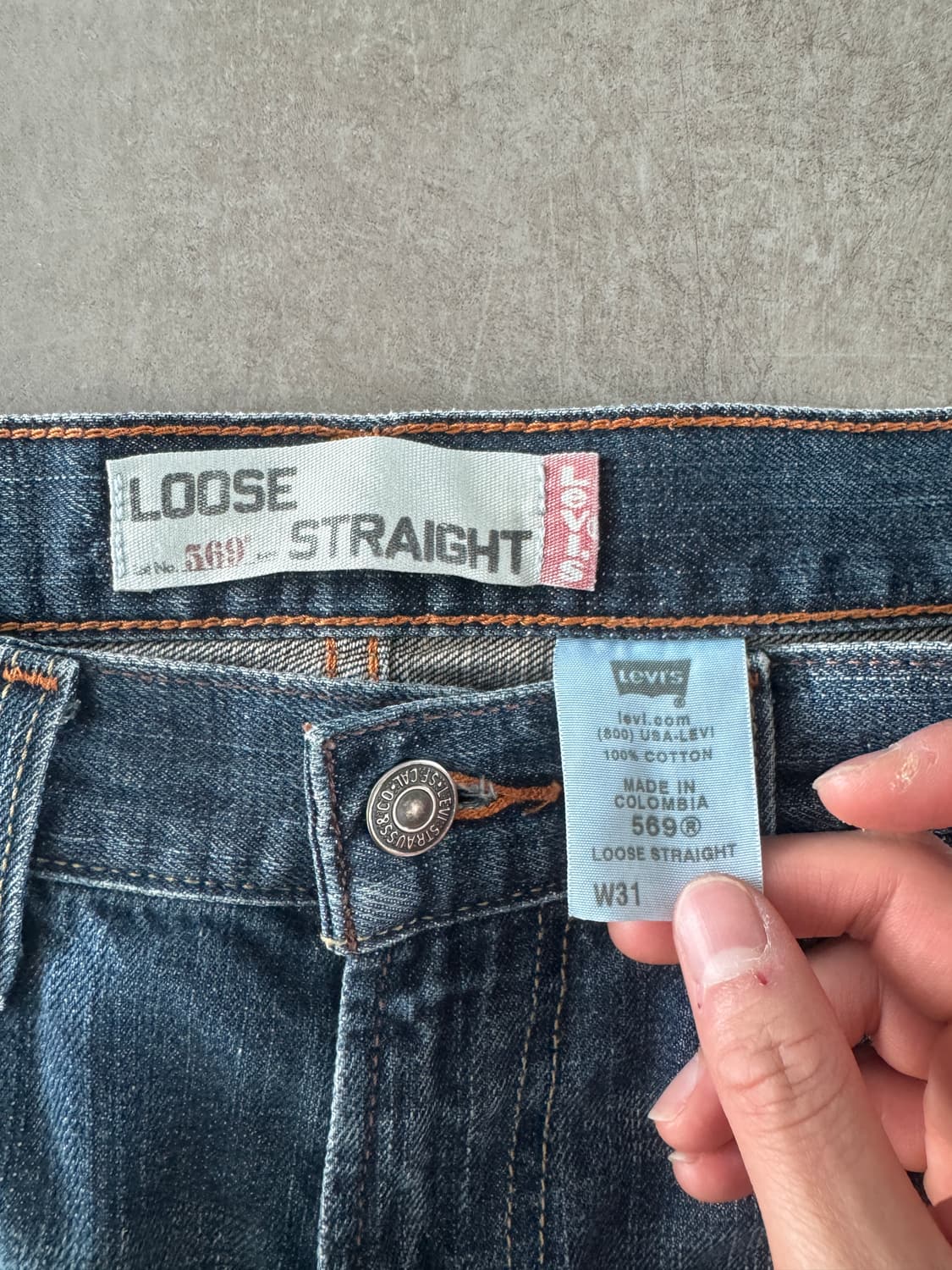 00s 리바이스 569 루즈 스트레이트 데님 상품이미지3