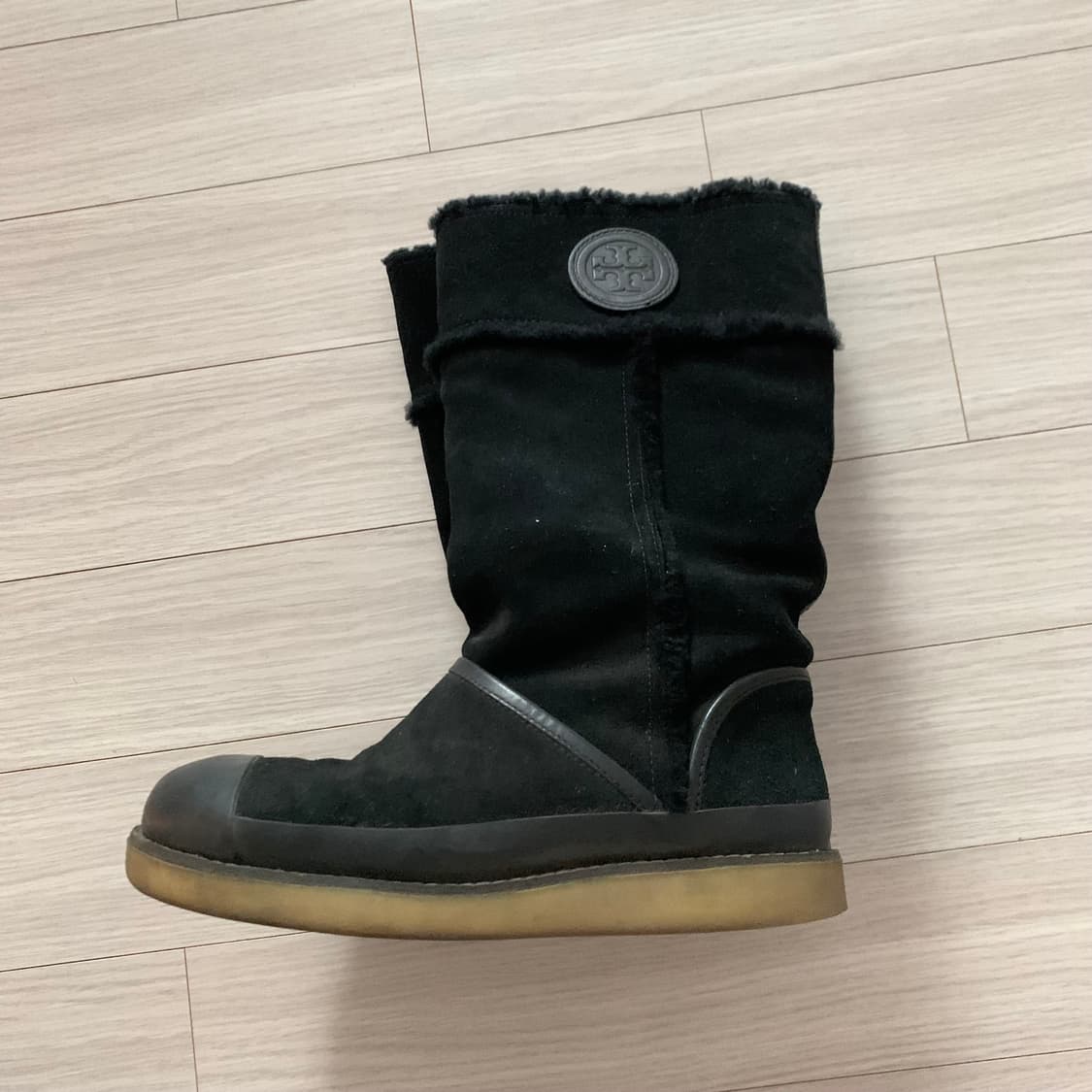 토리버치 스웨이드 블랙부츠 240 상품이미지3