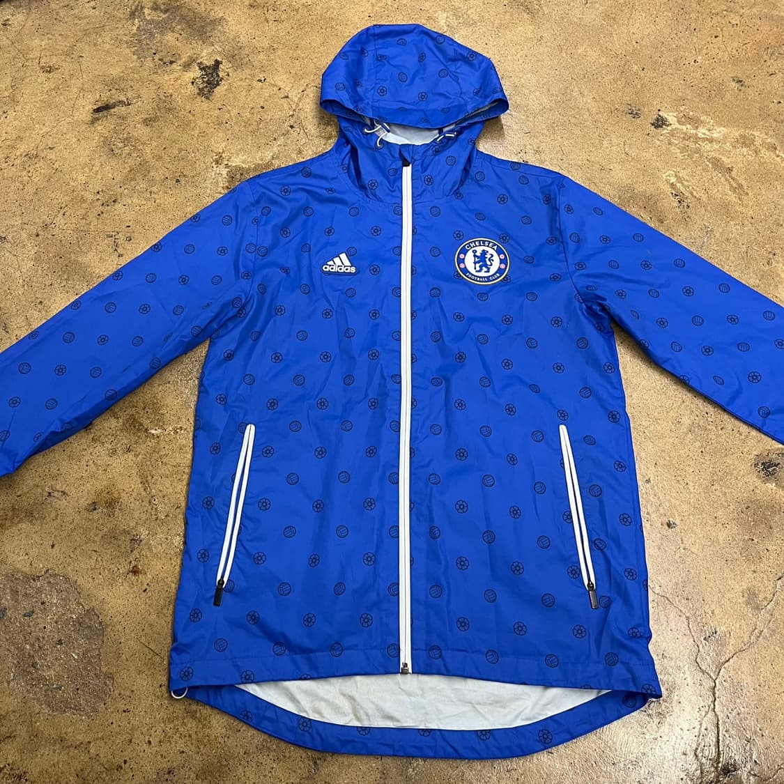 [정품/95] 아디다스 첼시 FC 블루 축구 바람막이 b10 상품이미지3