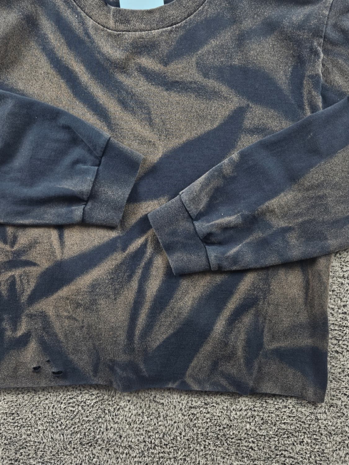 빈티지 커팅 다잉워시드 커스텀 롱 슬리브 ( M추정 ) / 11443 상품이미지9