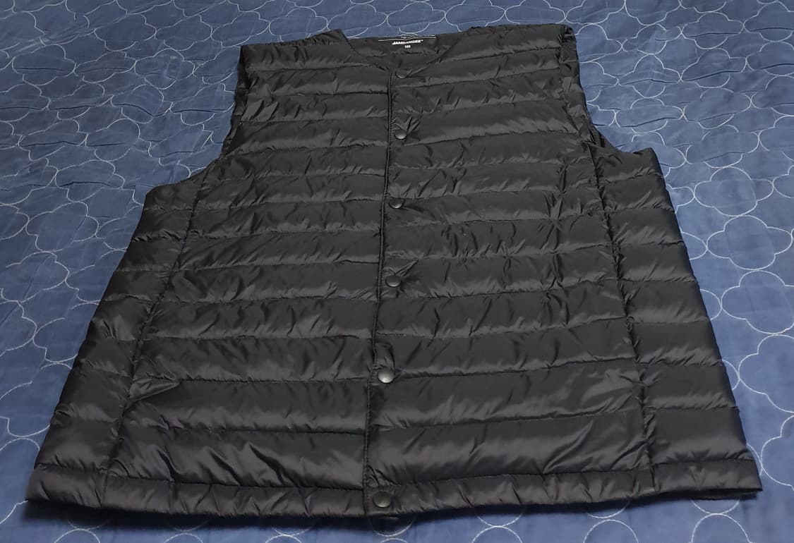 구스다운 경량 조끼패딩 블랙 (100)  2 상품이미지1