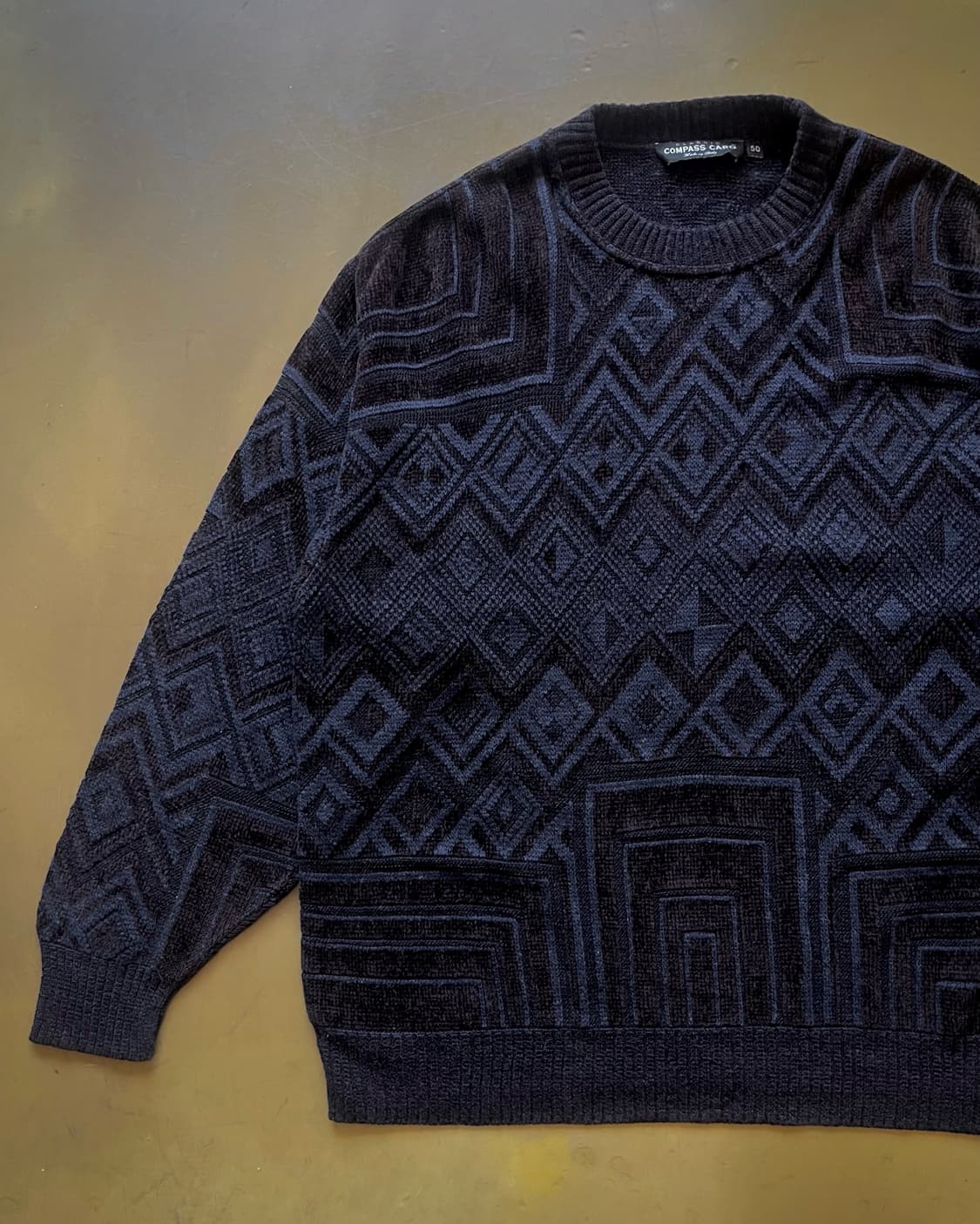 1980-90s Campass Card Italian Big Knit 상품이미지6