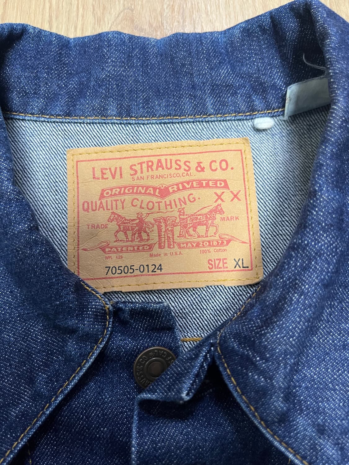 [XL] 콘밀 리바이스 lvc 1967 타입3 데님 트러커 자켓 상품이미지4