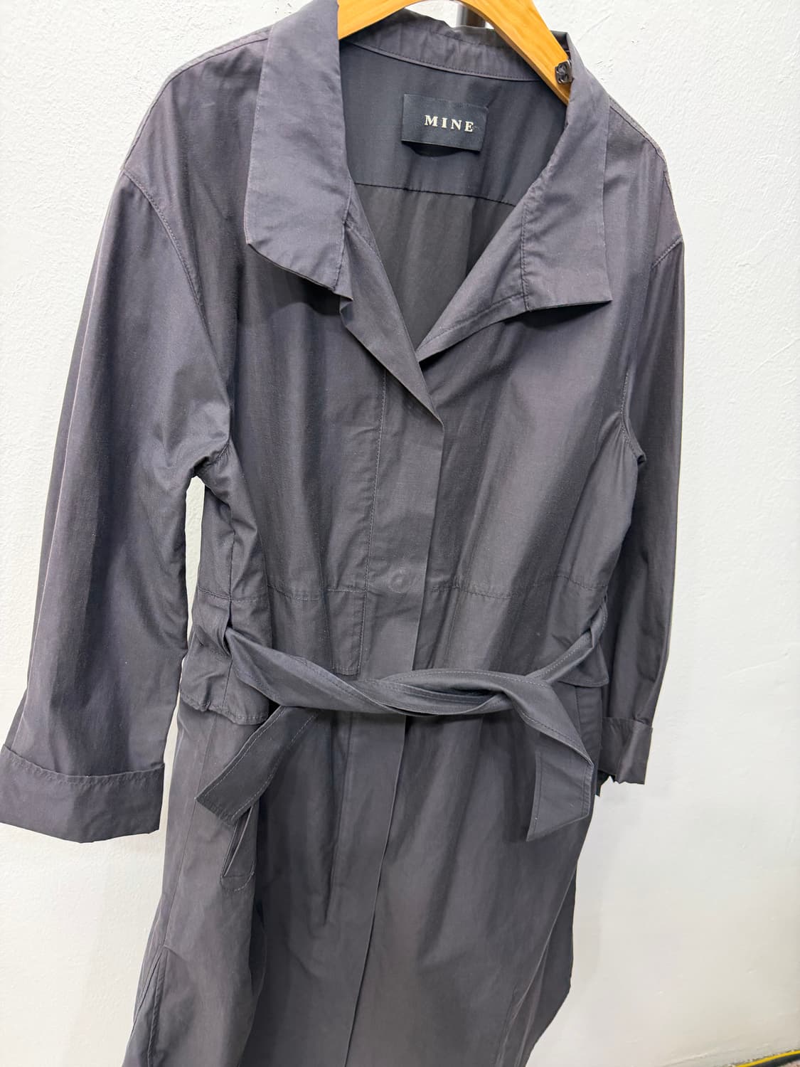 정품) MINE 마인 한섬 블랙 자켓 코트 82 상품이미지2