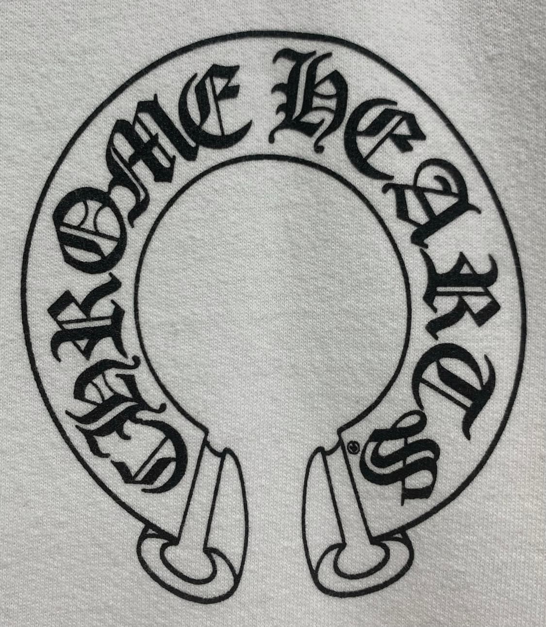 [XXL]크롬하츠 홀스슈 플로랄 후드티셔츠 화이트 상품이미지3