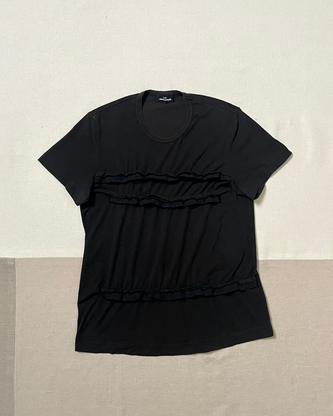 꼼데가르송 프릴 셔링 탑 티셔츠 comme des garcons 상품이미지4