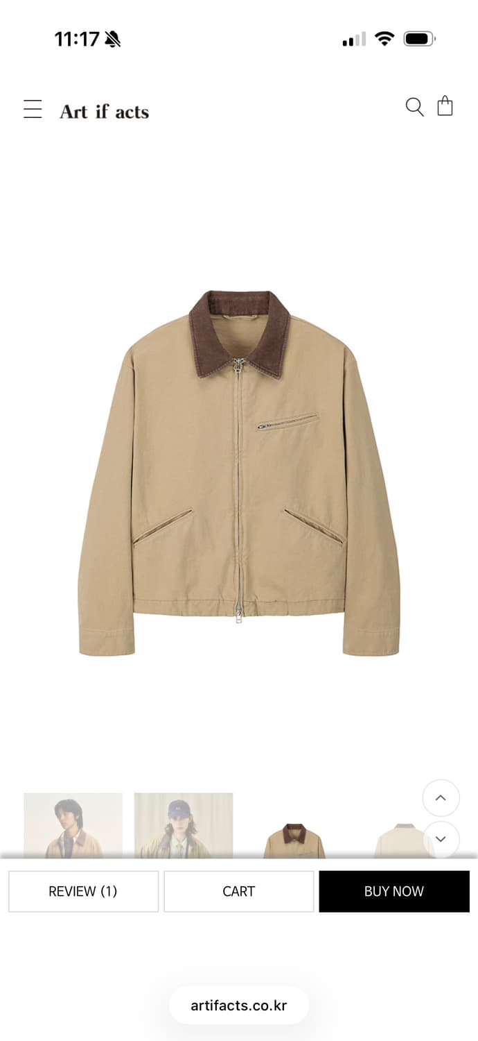 Art if acts Hillside Work Jacket_Beige 상품이미지1