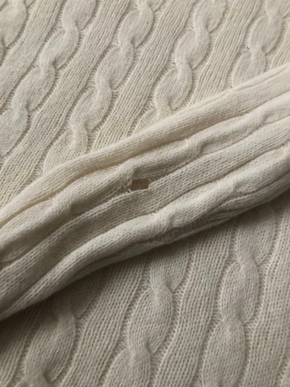 폴로 아이보리 케이블 니트 상품이미지8