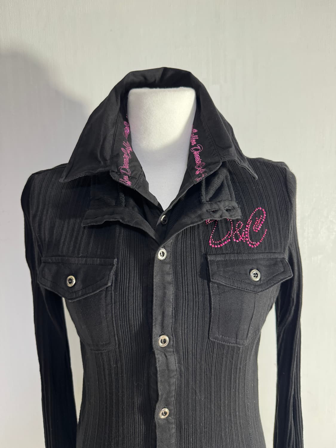 Buffalo Bobs 리브드 레이어드 셔츠 y2k vkei 상품이미지6