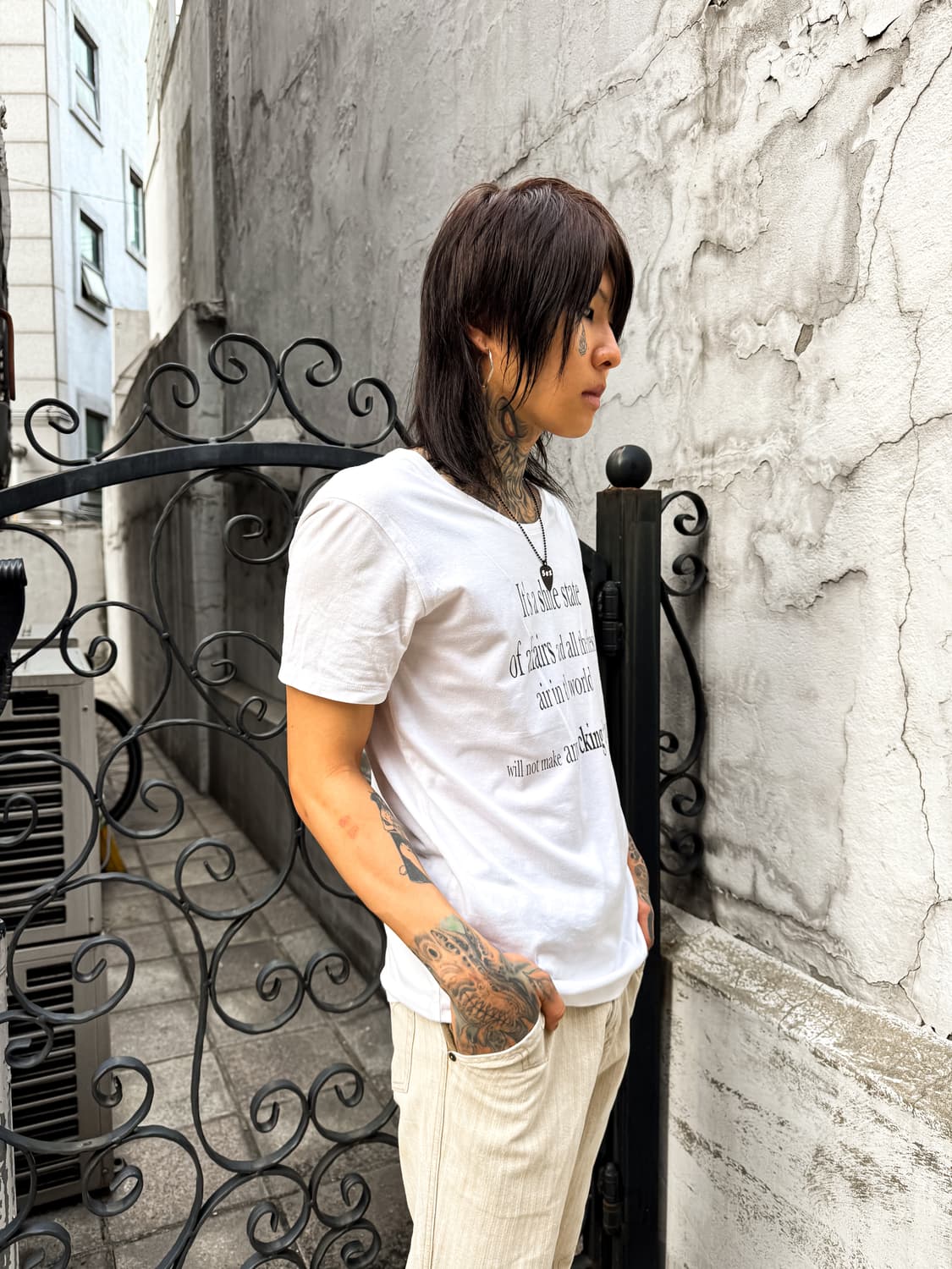 Johnbull – Statement Print U-Neck T-shir 상품이미지3
