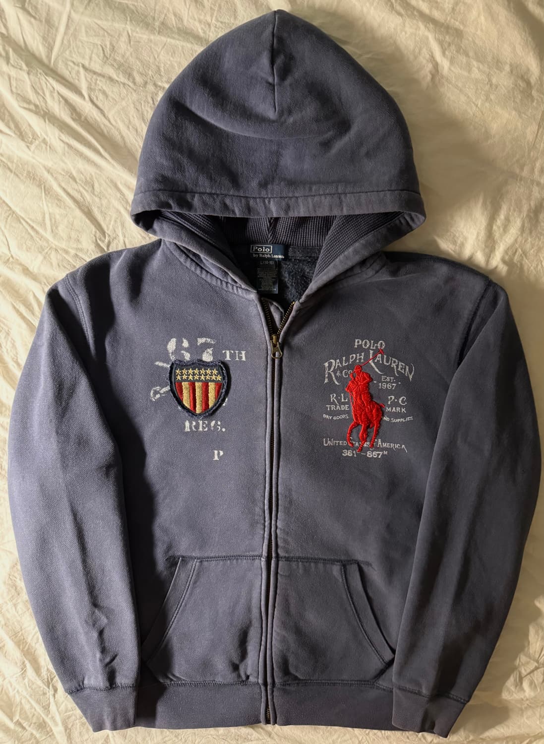 폴로 빅포니 성조기 후드집업 상품이미지2