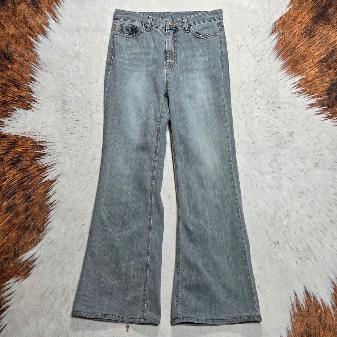 연청 그레이 데님 부츠컷 팬츠 상품이미지1