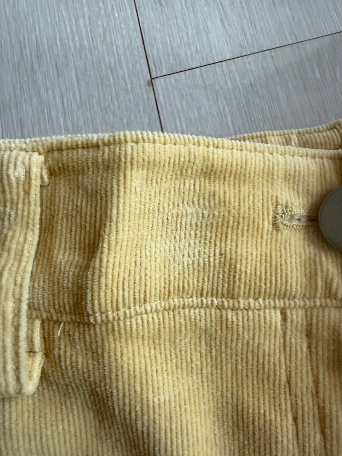 포니테일 제너 코듀로이팬츠 마가린옐로우 M 상품이미지8