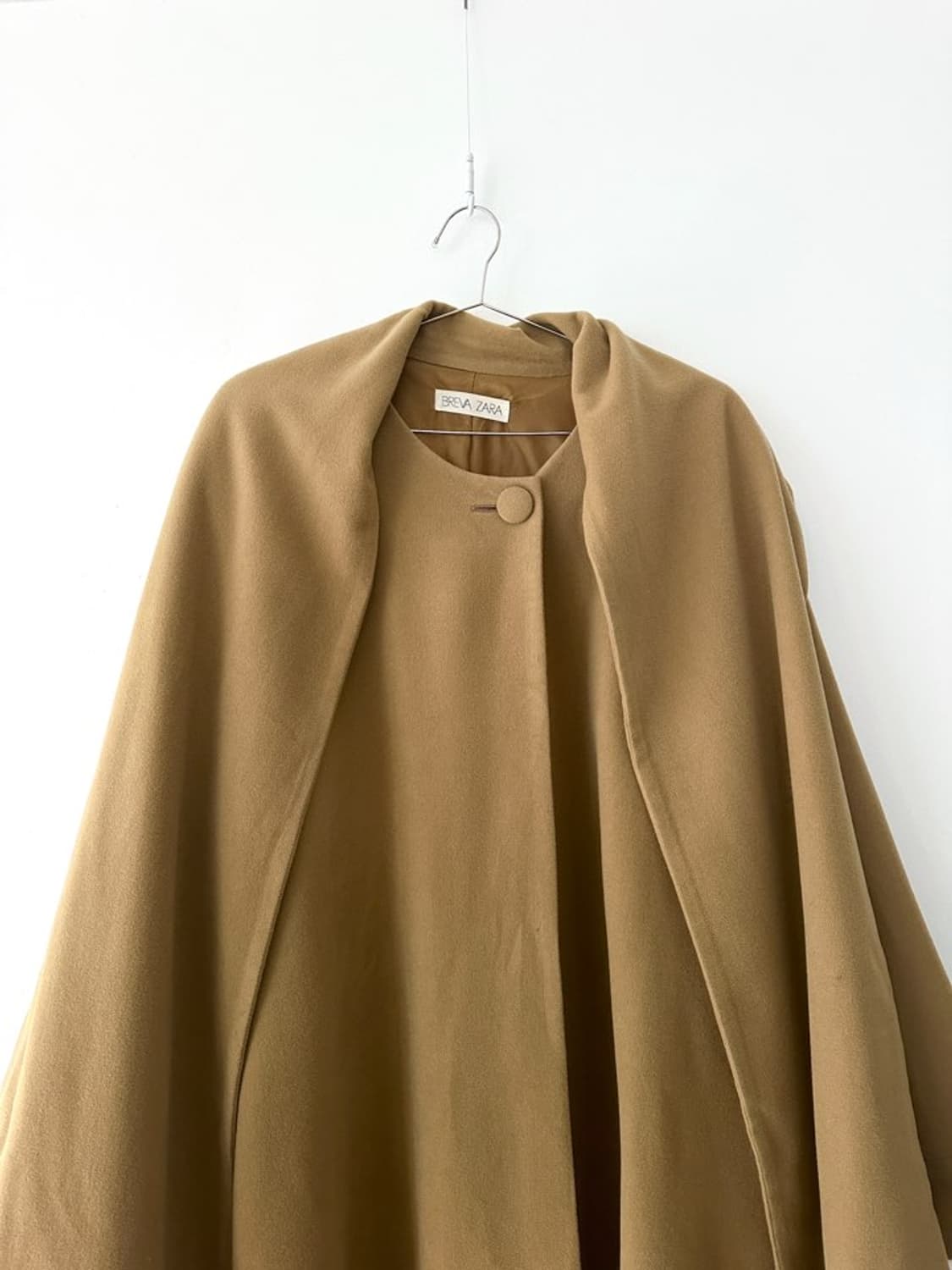 Neck warmer layered coat / mustard 상품이미지5