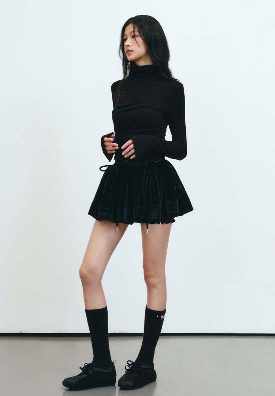 더티스 벨벳 스커트 M 상품이미지1