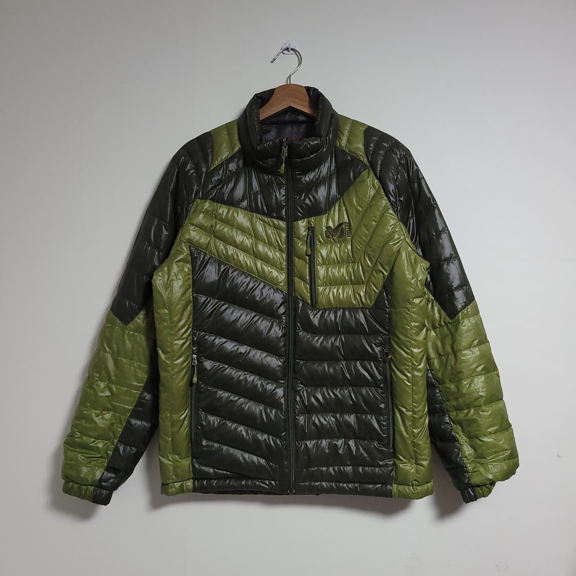 (100) MILLET 밀레 리버시블 카모플라쥬/그린 양면 패딩 점퍼 상품이미지4