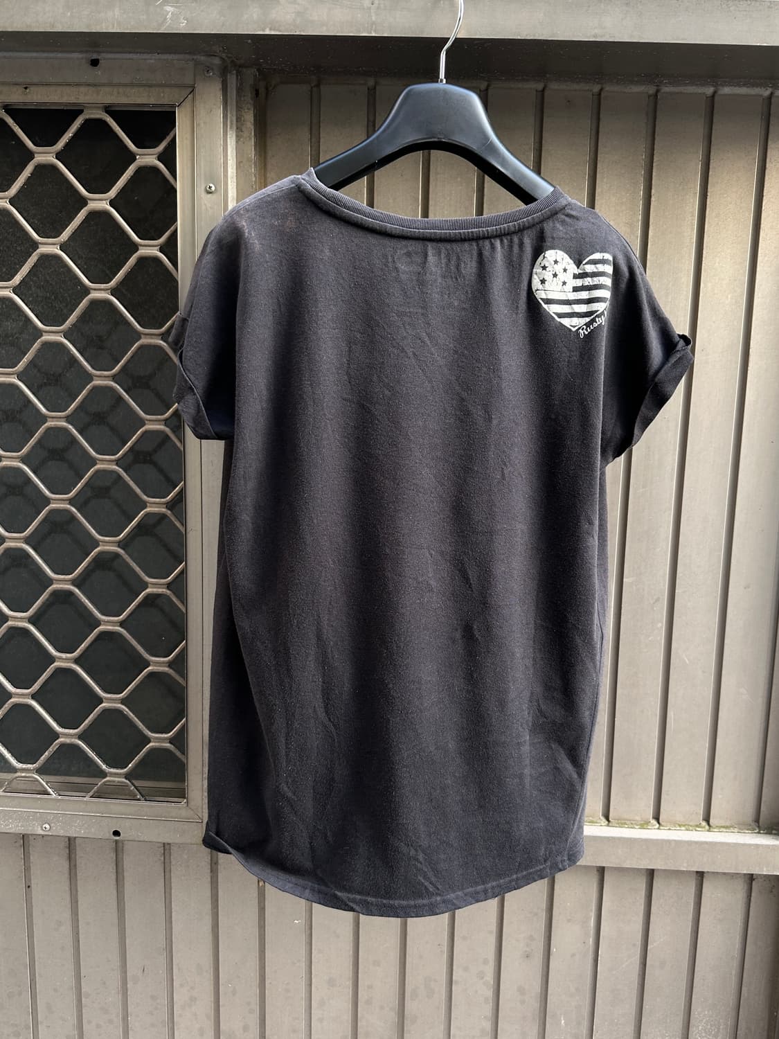 RUSTY vintage black printing tee 상품이미지5