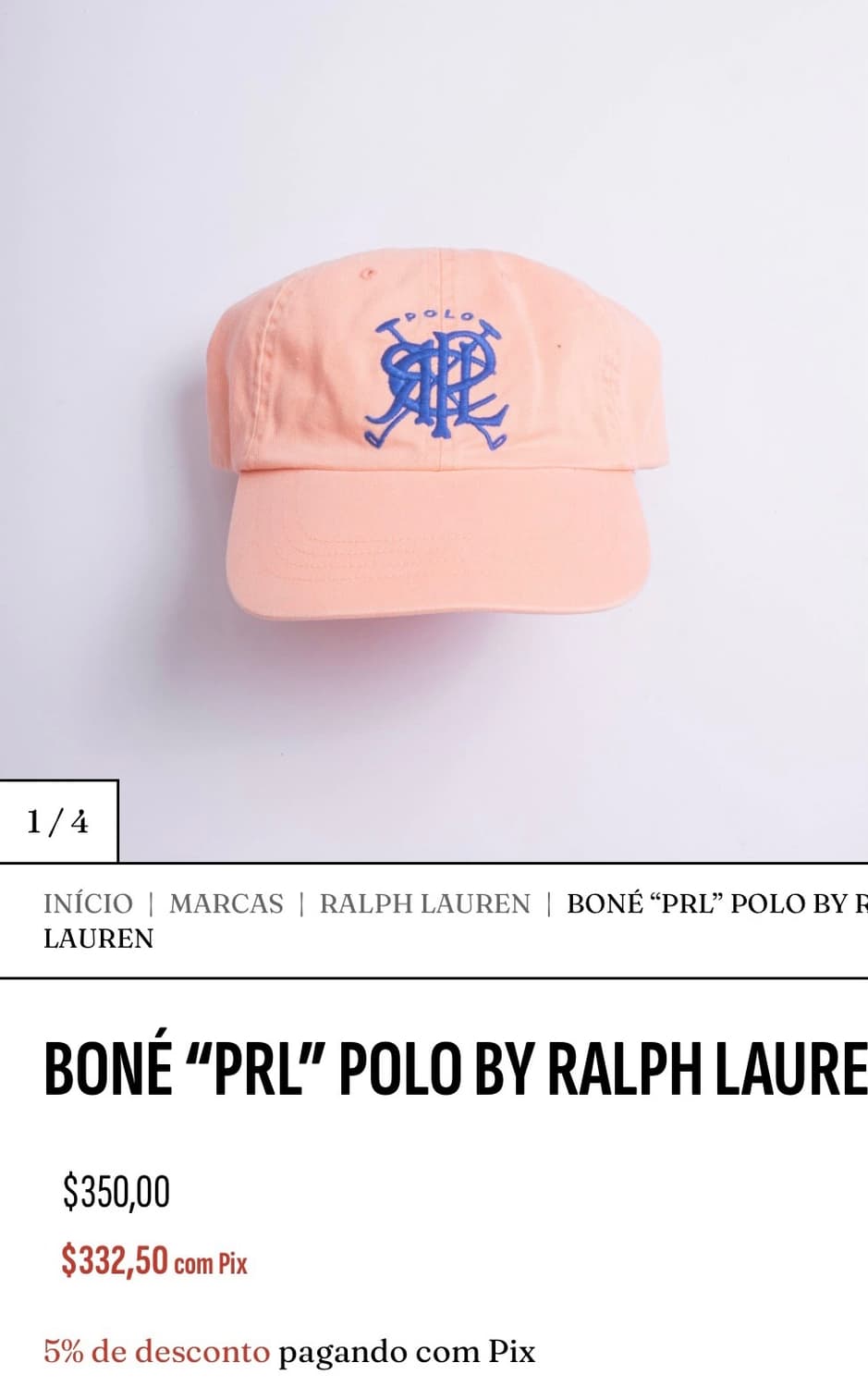 폴로 00's 크리켓로고 환타핑크 볼캡 상품이미지6