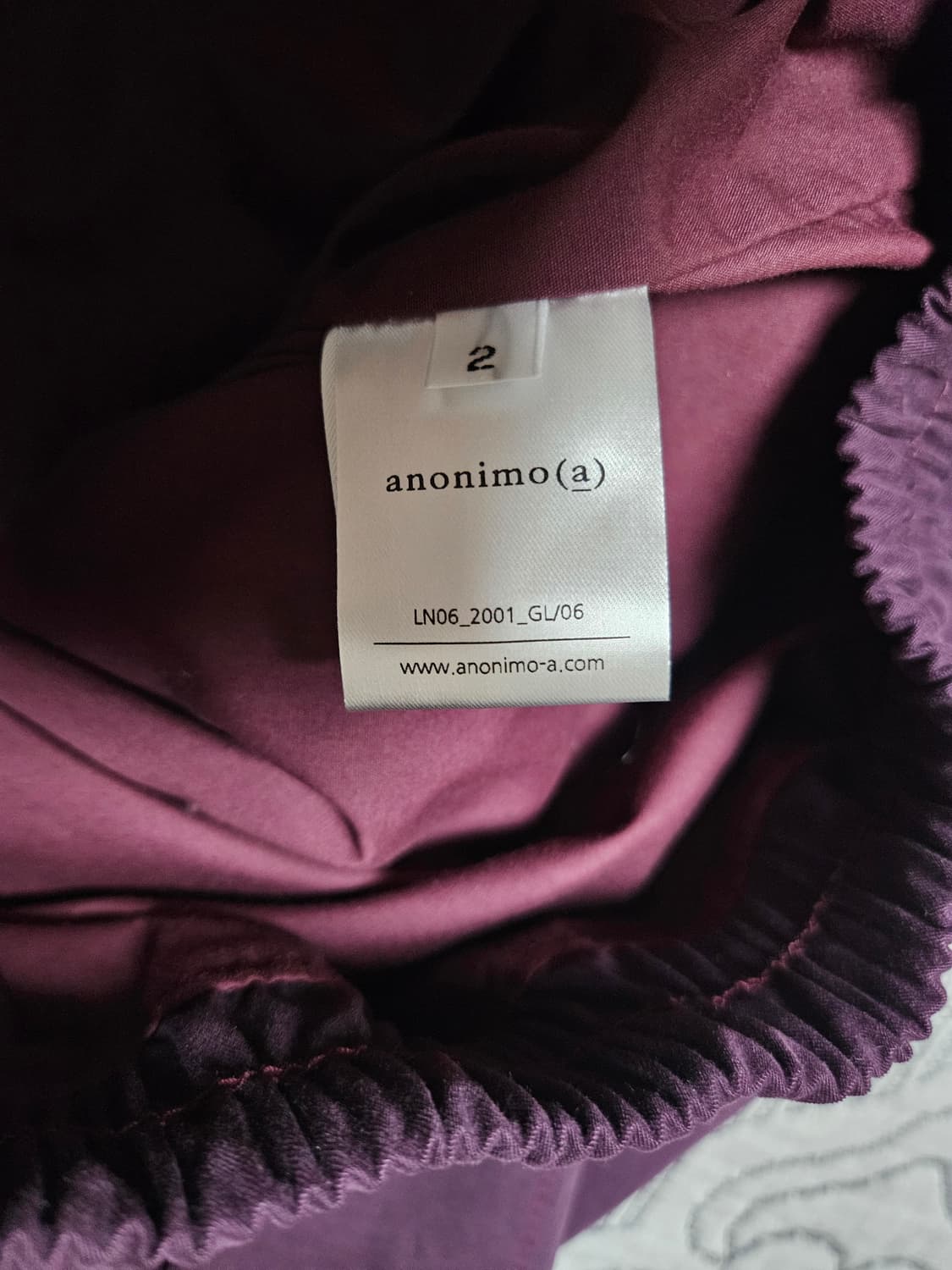 [2] anonimo(a) 더 포켓 블루종 자켓 딥 퍼플 상품이미지4