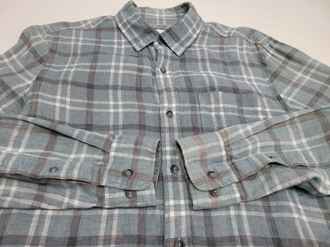 Series 시리즈 컴포트 피그먼트 린넨 체크 셔츠 / 남 95 BUX
 상품이미지3