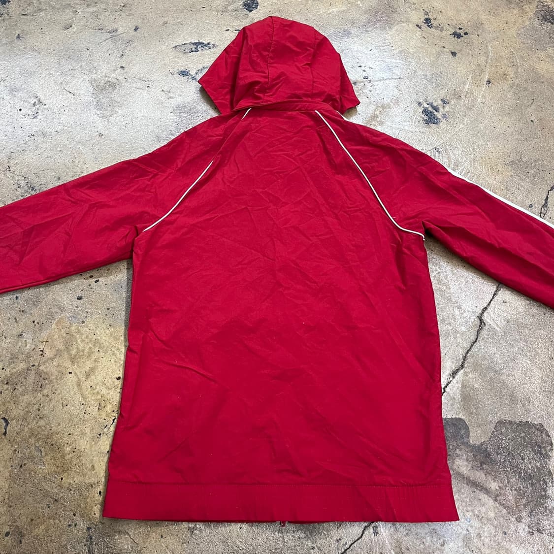 [정품/M] 아디다스 삼선 후드 바람막이 레드 b16 상품이미지4