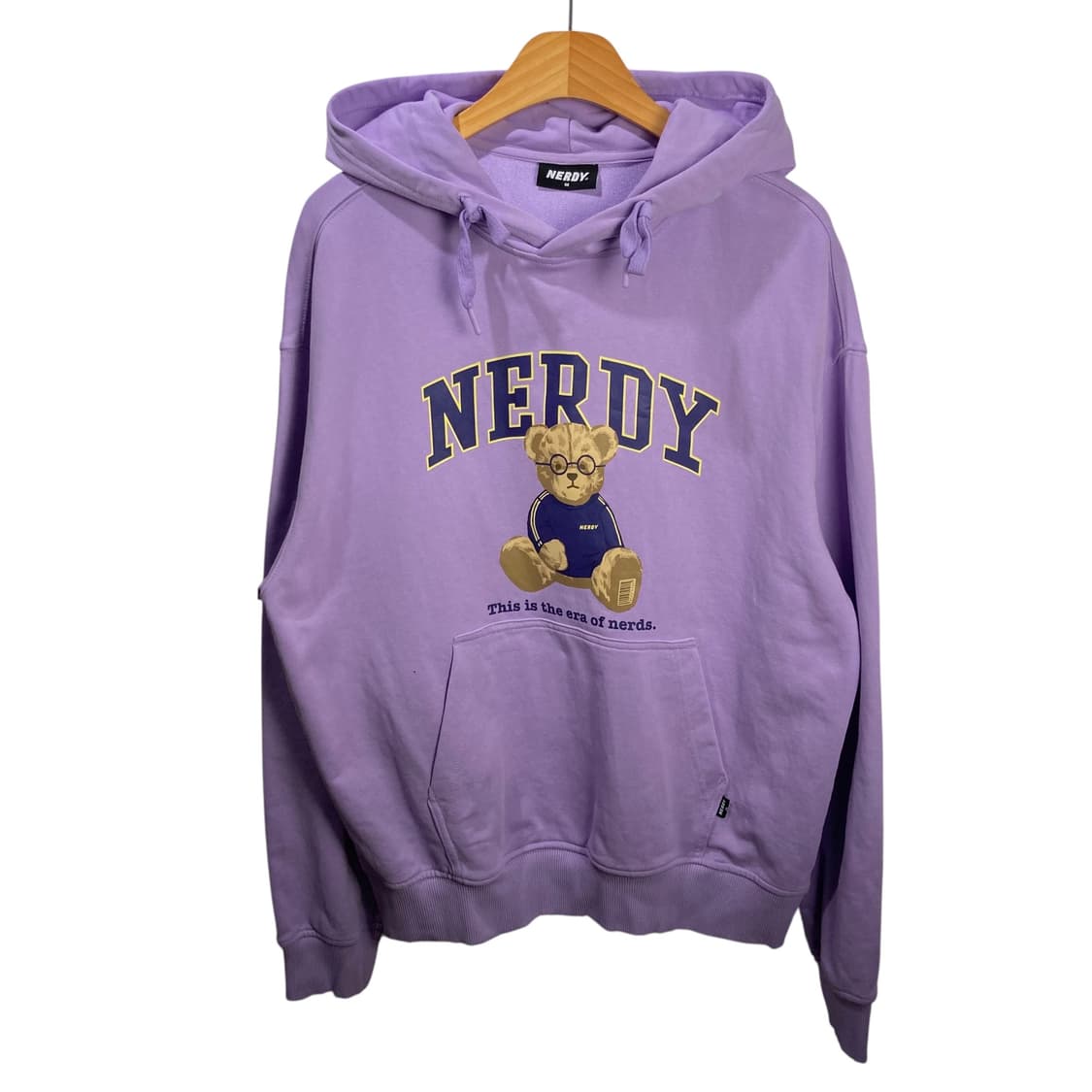 널디 프린팅 연보라 후드 상품이미지2