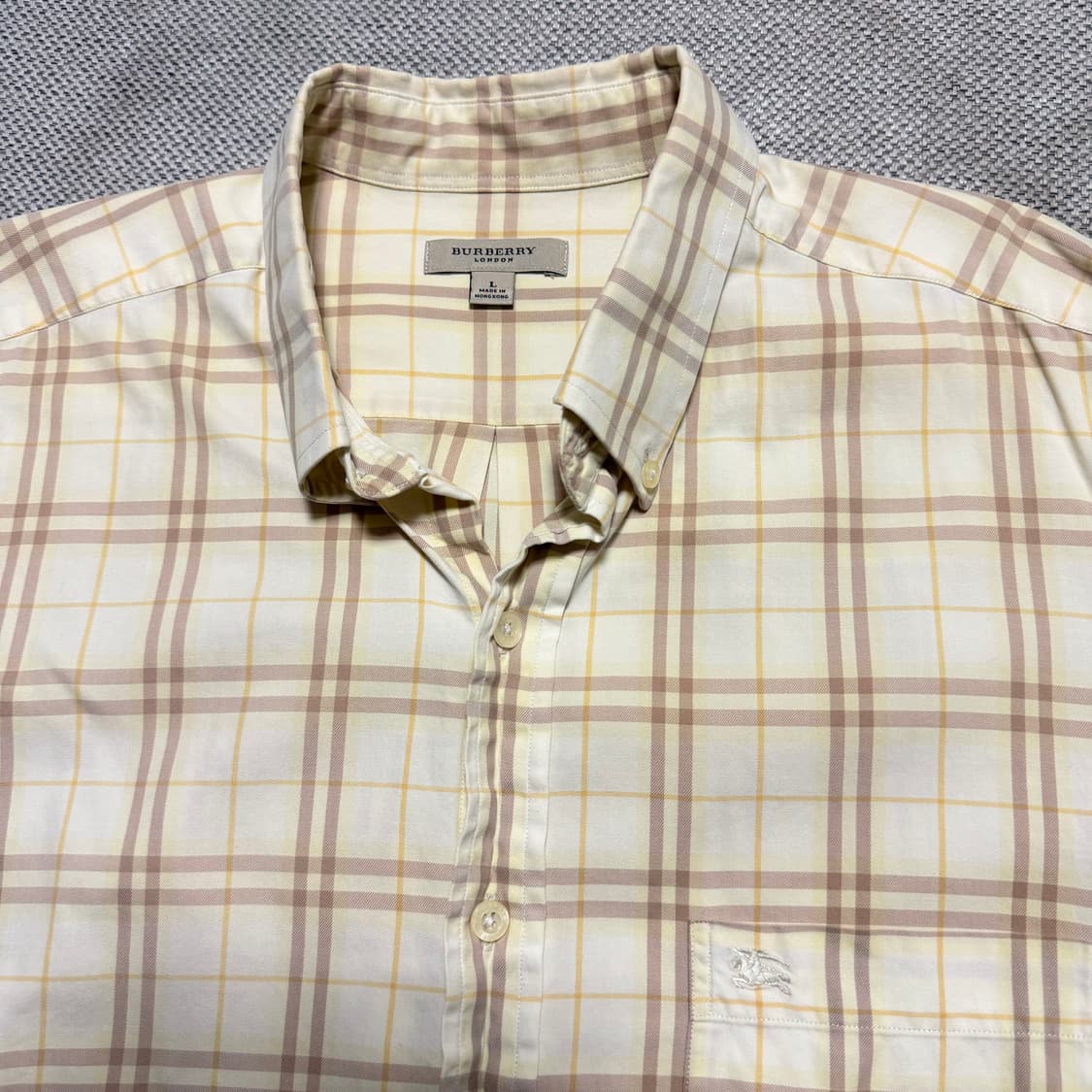 버버리 런던 코튼 체크 셔츠 상품이미지2