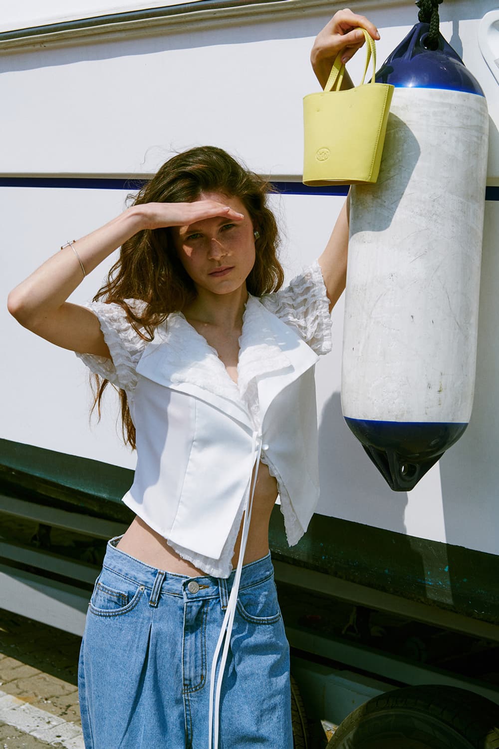 시눈 - lcae layered blouse 상품이미지2