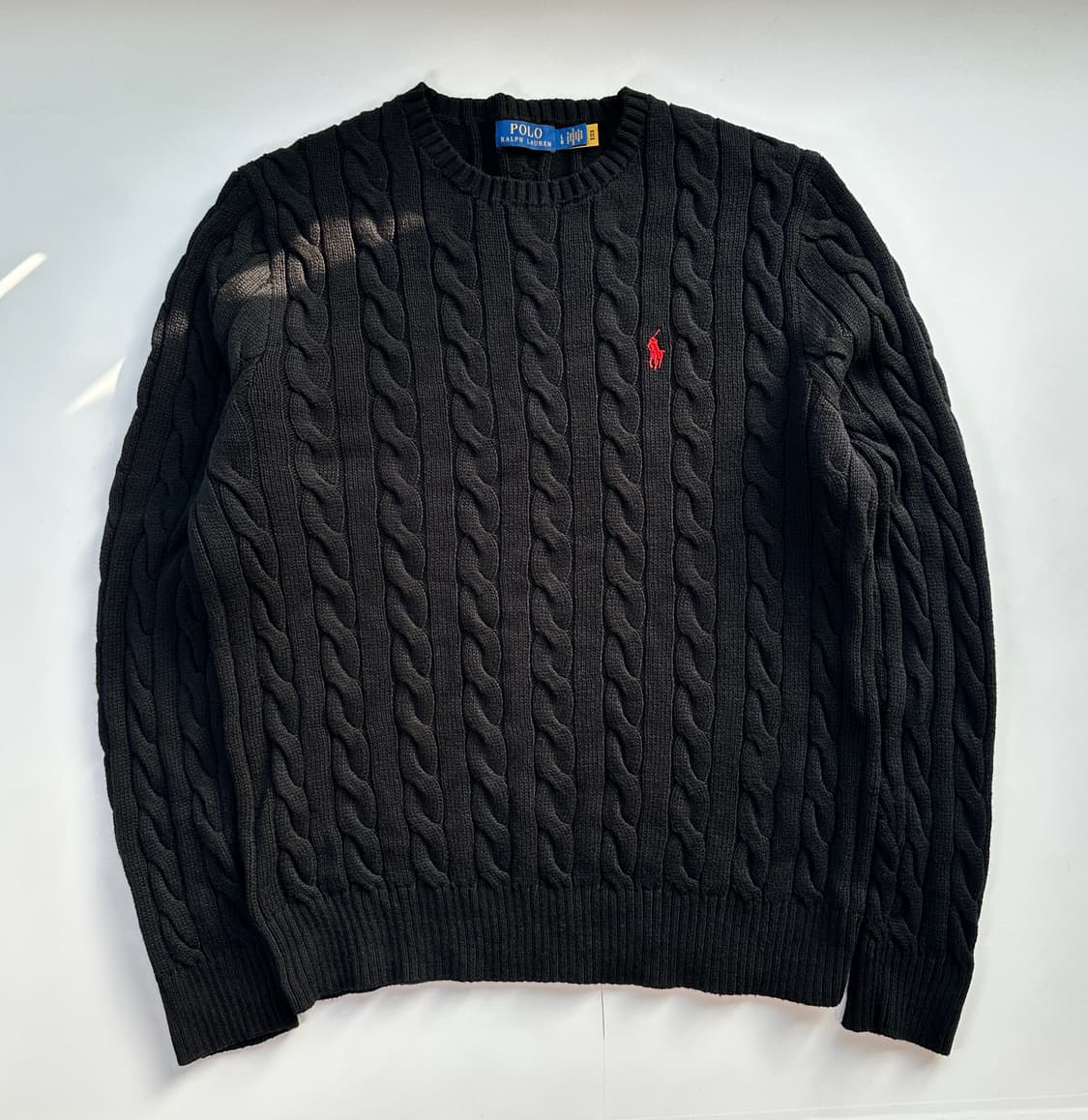폴로랄프로렌 케이블 니트 블랙 상품이미지1
