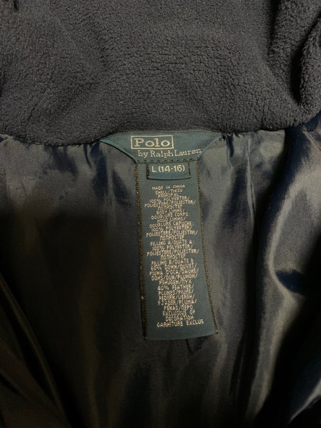 폴로 빅포니 패딩 네이비 상품이미지5