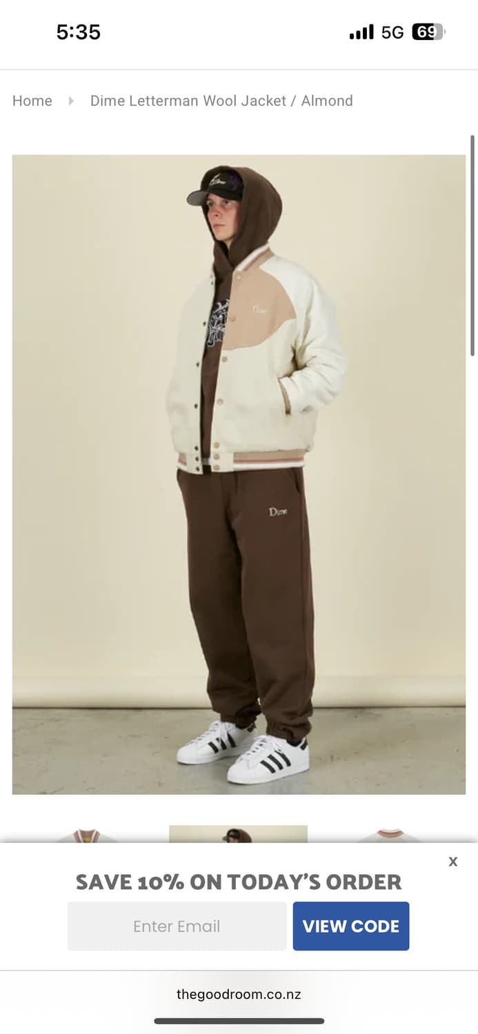 다임 바시티 울자켓m 상품이미지5