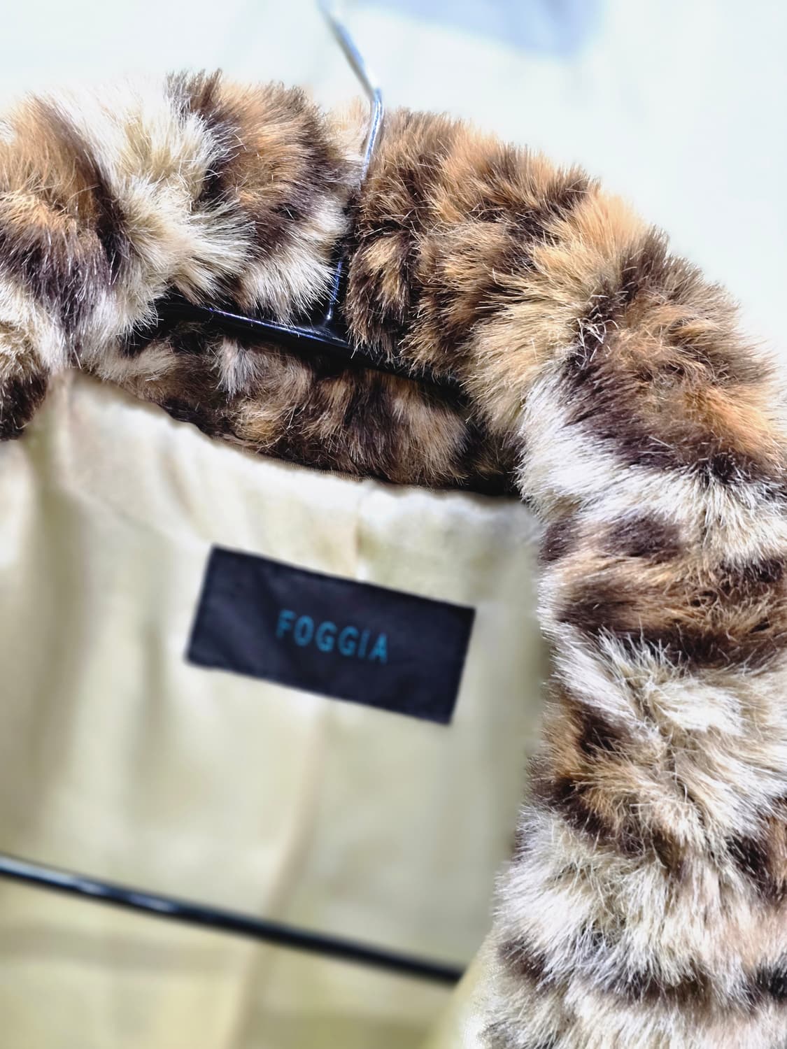 레오파드 퍼 숏 자켓 일본 빈티지 상품이미지7