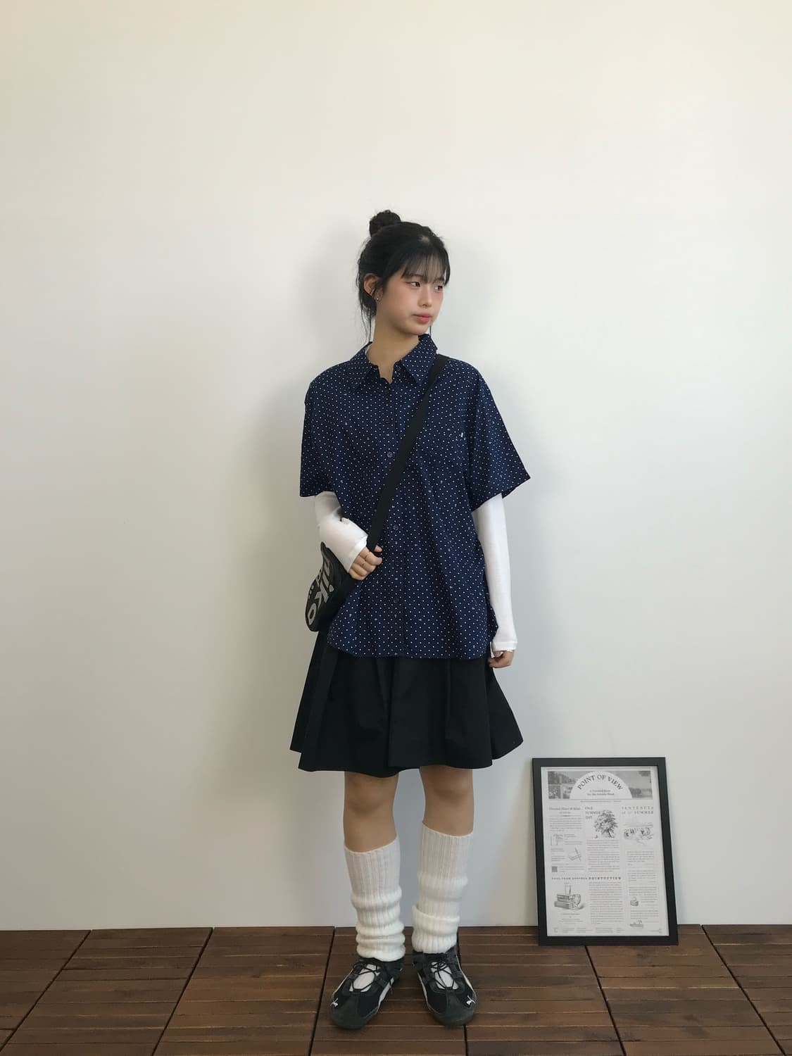 Eastboy Dot Pattern Shirt 상품이미지1