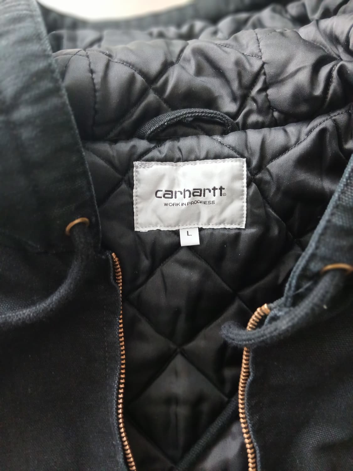 칼하트 wip og 액티브 자켓 L 디어본 캔버스 에이지드 블랙 상품이미지7