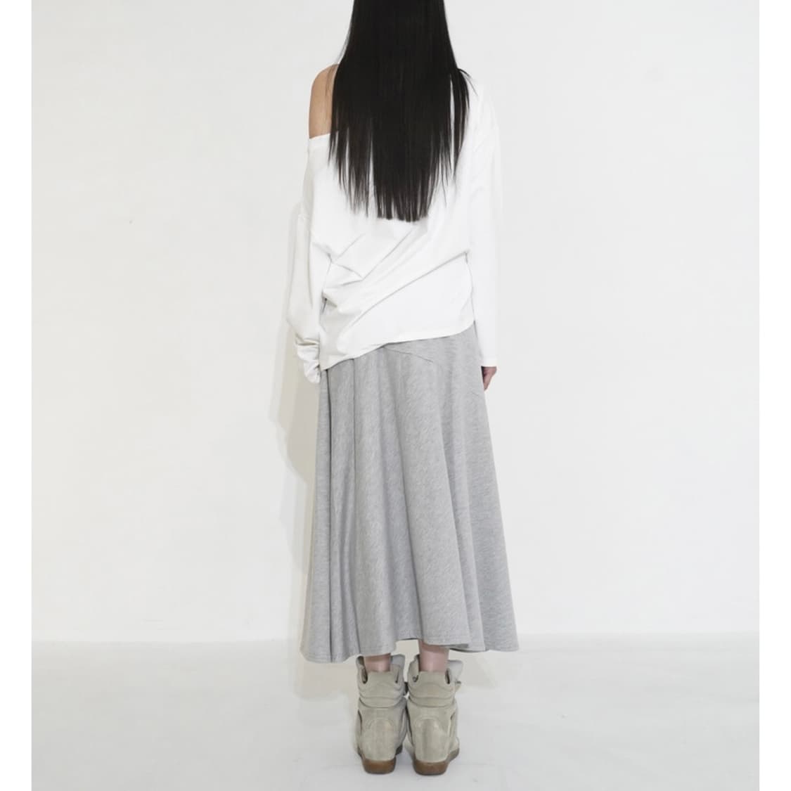 Cubic line long skirt 003 상품이미지4
