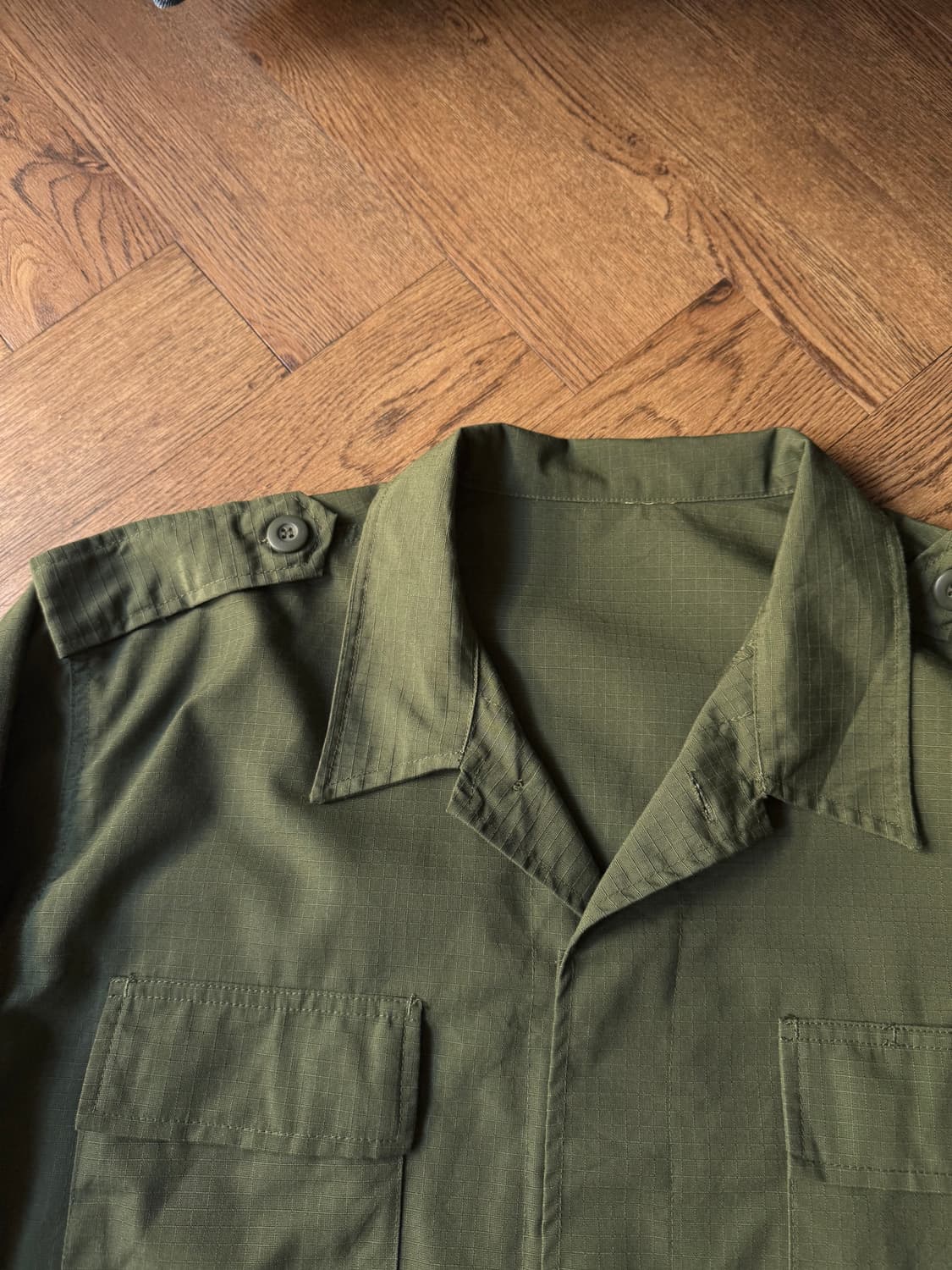 [L]오리지널 U.S ARMY 올리브그린 립스탑 BDU 필드 자켓 상품이미지2