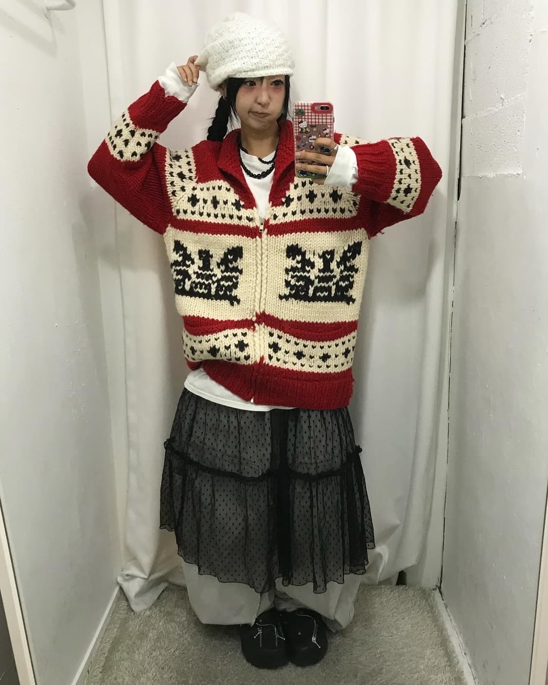 Vintage Cowichan Knit Zip-Up 상품이미지5