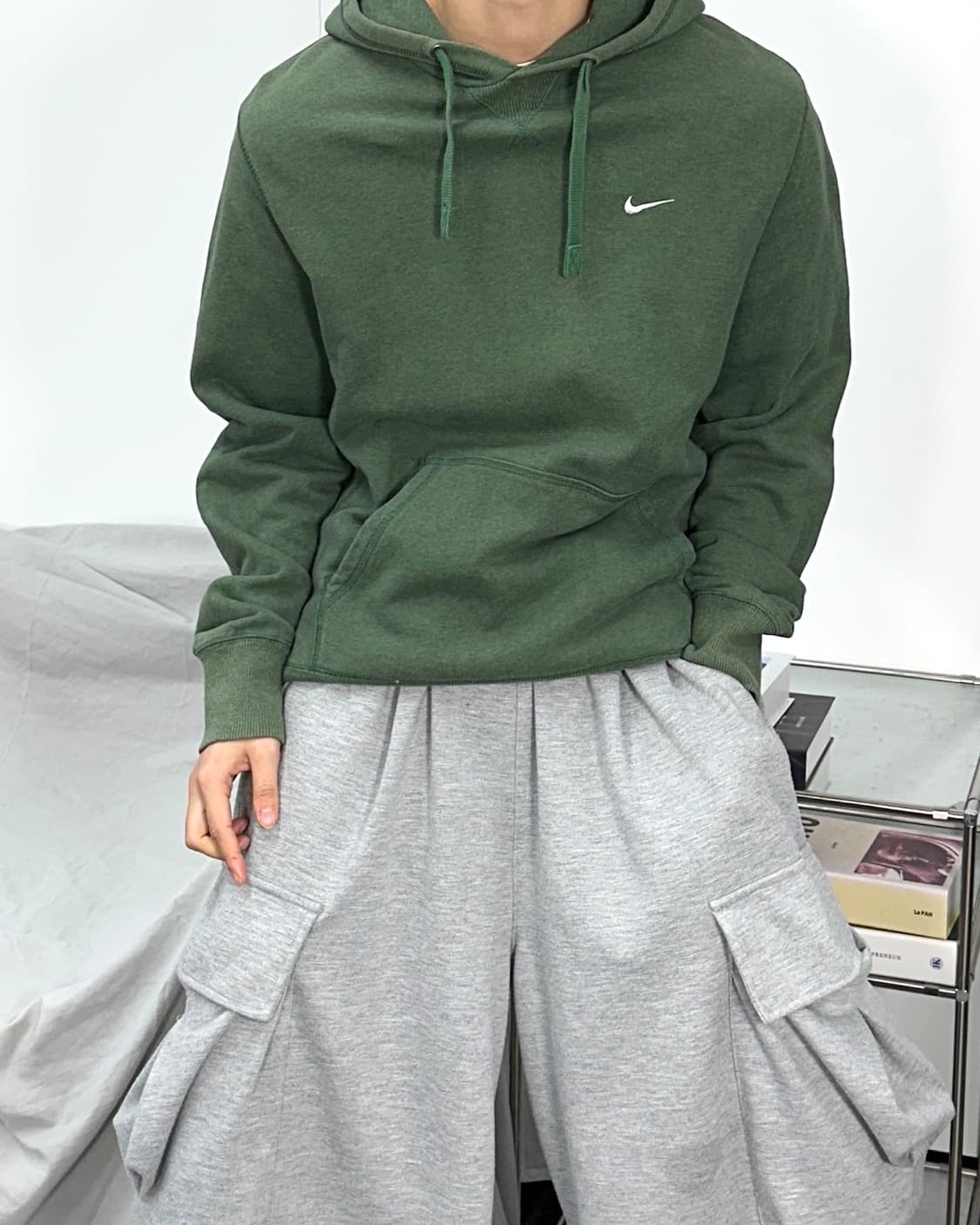 나이키 딥그린 스우시 후드티 XL 상품이미지2
